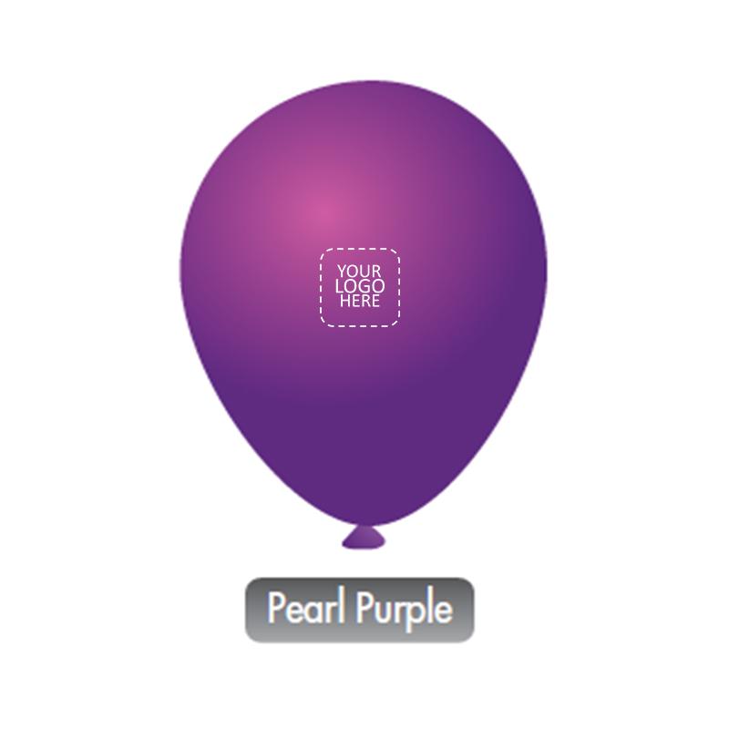 Pearl Purple Balloon with Logo